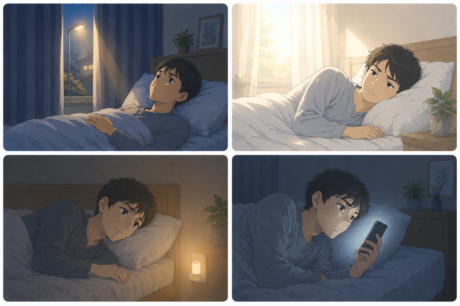 明るくて眠れない原因のイメージ