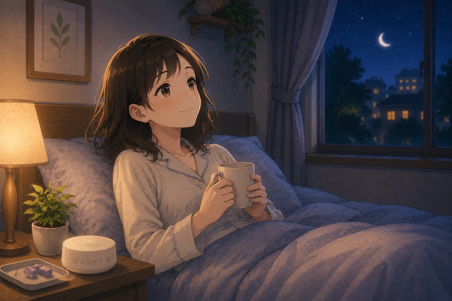 音がうるさくて眠れない時の対策で安心して過ごすイメージ画像