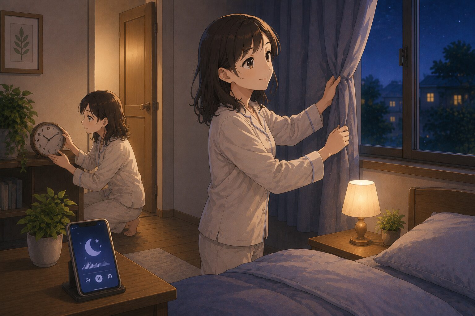 音がうるさくて眠れない時に今夜すぐできる対策をイメージした画像